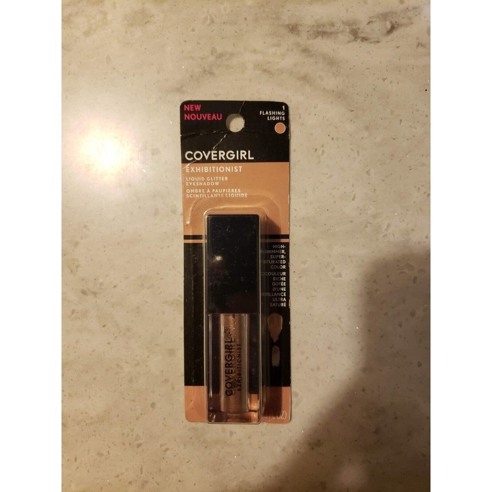 CoverGirl Exhibitionist Liquid Glitter Eyeshadow Flashing Lights 0.13 Oz New